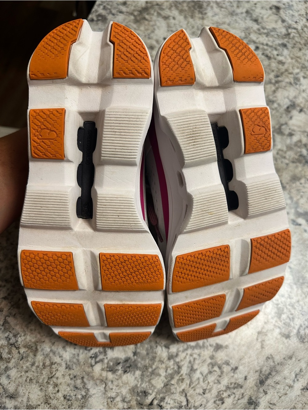 On Running Women's Athletic Shoes - White, Purple, Orange, Black - Picture 5 of 6